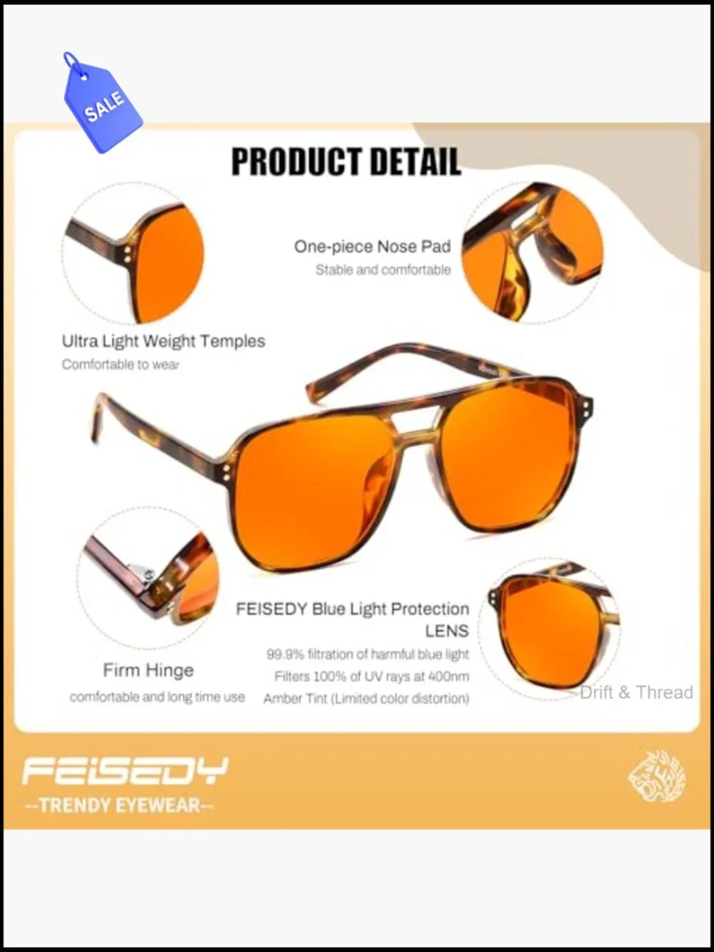 Blue Light Blocking Glasses for Computer Gaming Anti Eyestrain Sleep Glasses